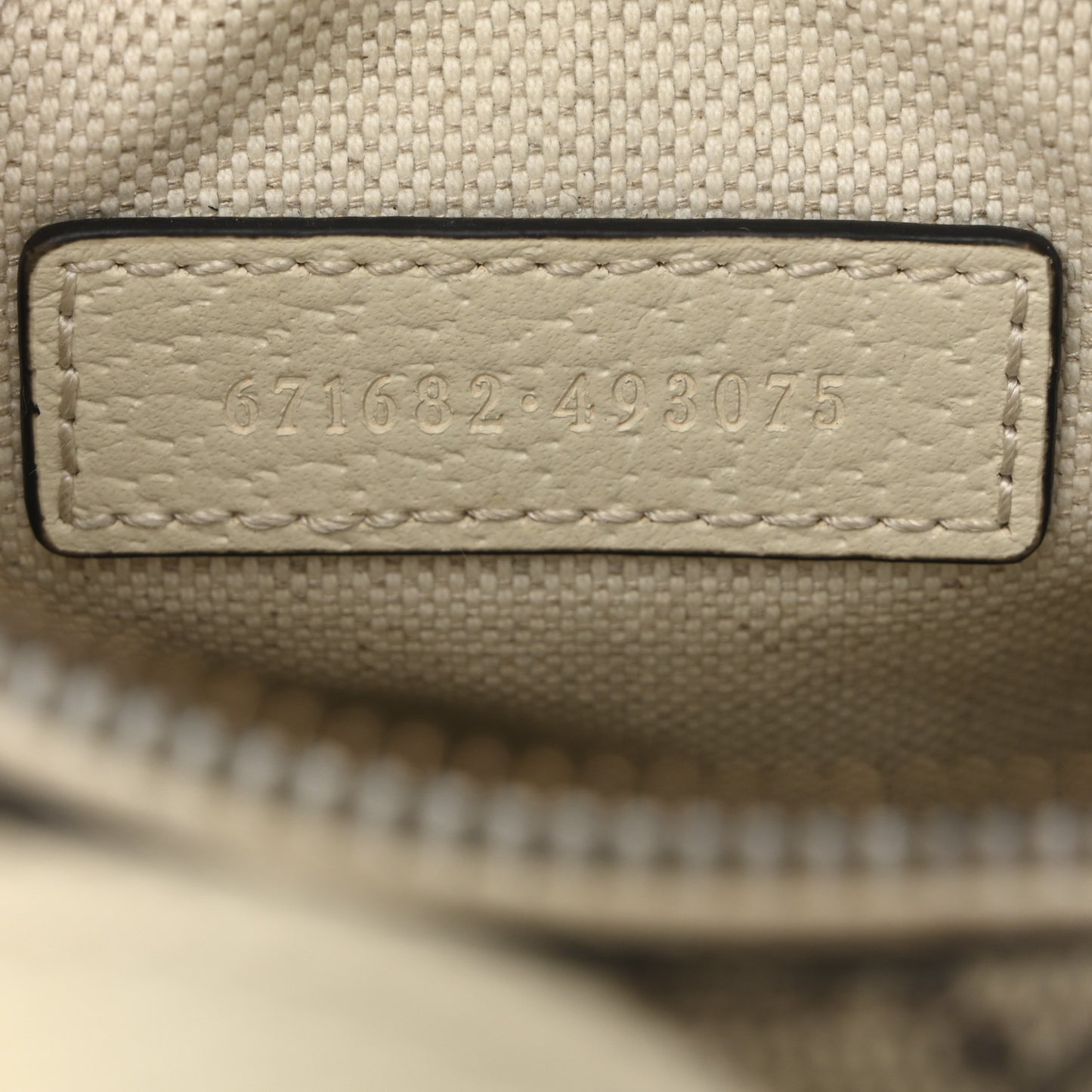 GG Supreme Monogram Web Mini Ophidia Double Zip Messenger Bag Beige Ebony Mystic White