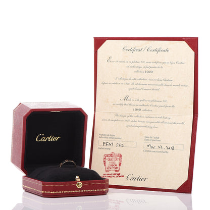 Cartier 18K Pink Gold 3.5mm LOVE Wedding Band Ring 54 6.75 6 of 6