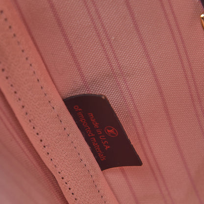 Louis Vuitton Damier Ebene Neo Neverfull MM Rose Ballerine 7 of 10