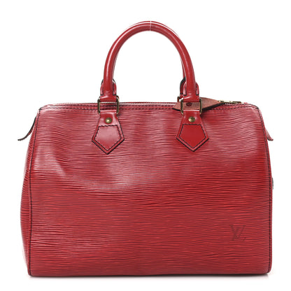 Louis Vuitton Epi Speedy 25 Castillan Red 1 of 11