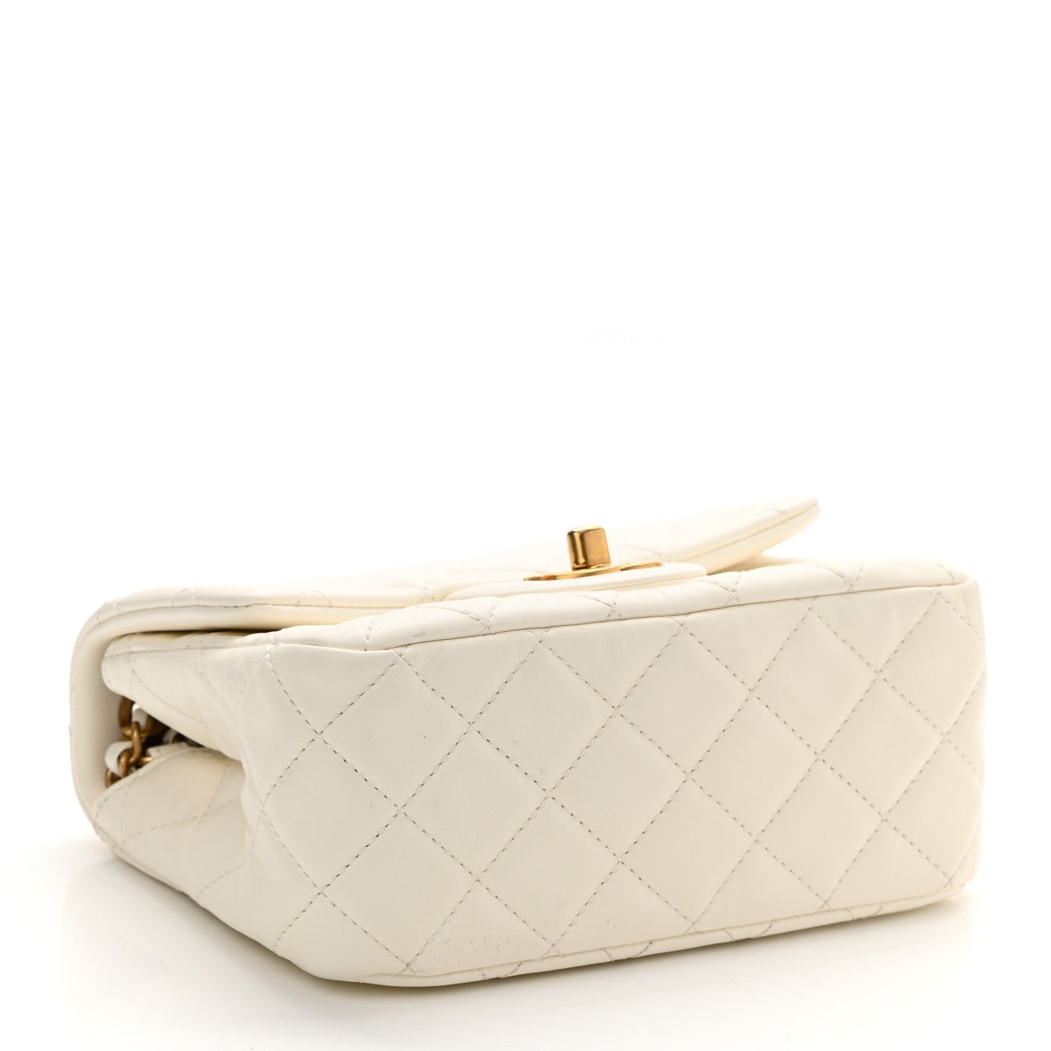 Chanel Lambskin Quilted Mini Pearl Crush Flap White 4 of 11