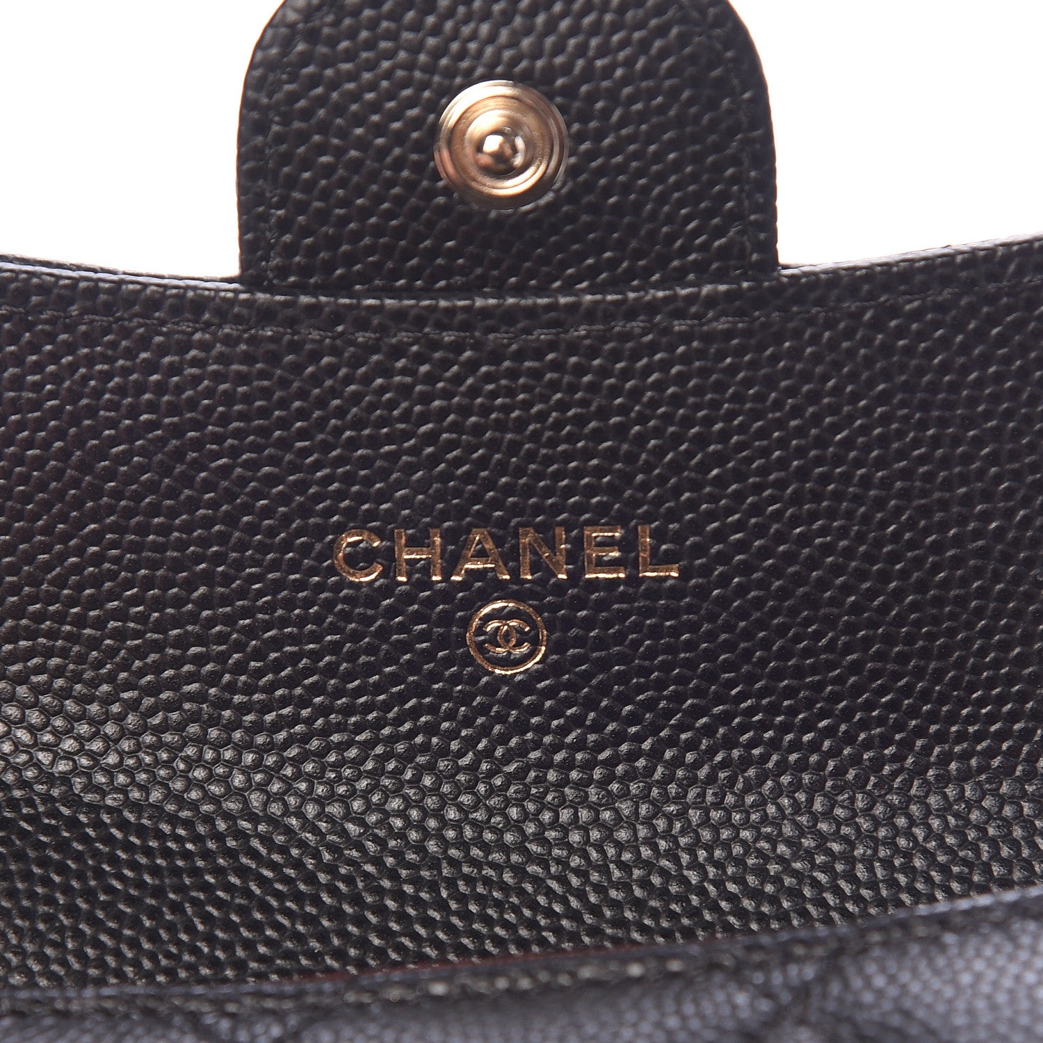 Chanel Caviar Quilted Flap Card Holder Wallet Black 6 of 9