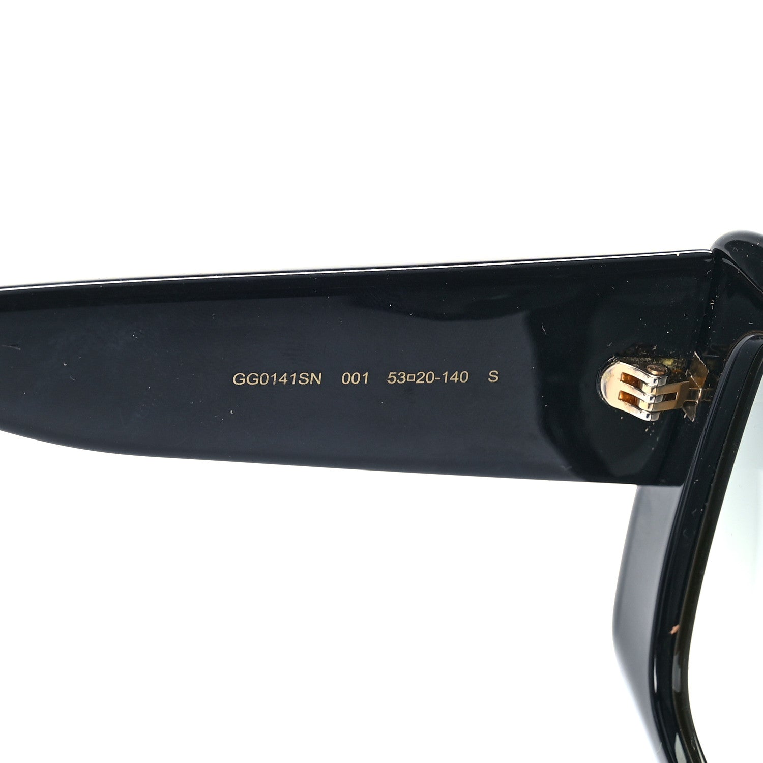 Gucci Acetate Square Frame Sunglasses GG0141SN Black 6 of 7