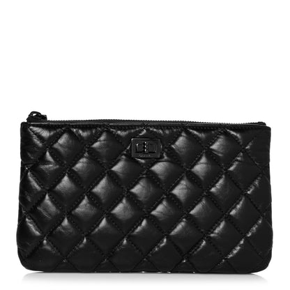 Chanel Aged Calfskin Quilted Medium Reissue Cosmetic Case So Black 1 of 10