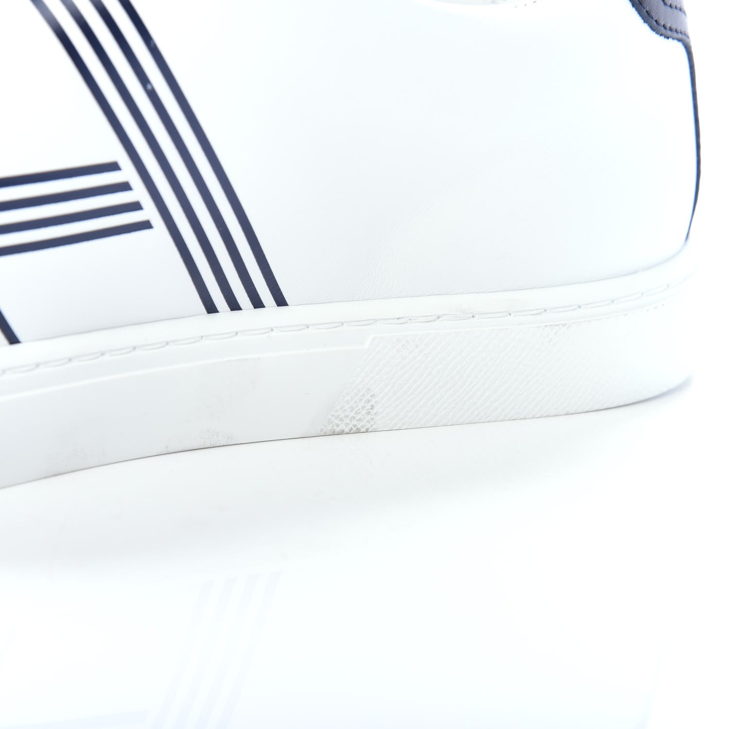 Hermes Calfskin Mens Avantage Sneakers 44 White Marine 7 of 12