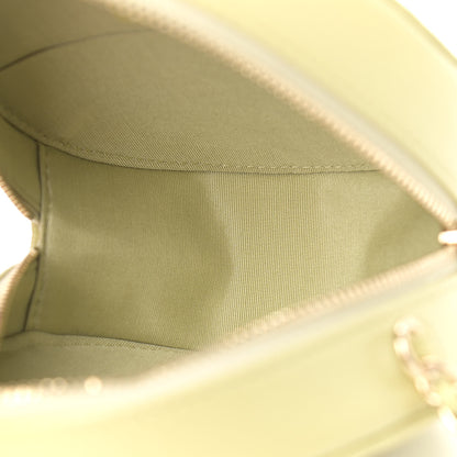 Chanel Caviar Quilted French New Wave Round Clutch With Chain Light Green 5 of 9