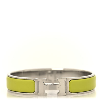 Hermes Enamel Narrow Clic Clac H Bracelet GM Vert Amande 1 of 3