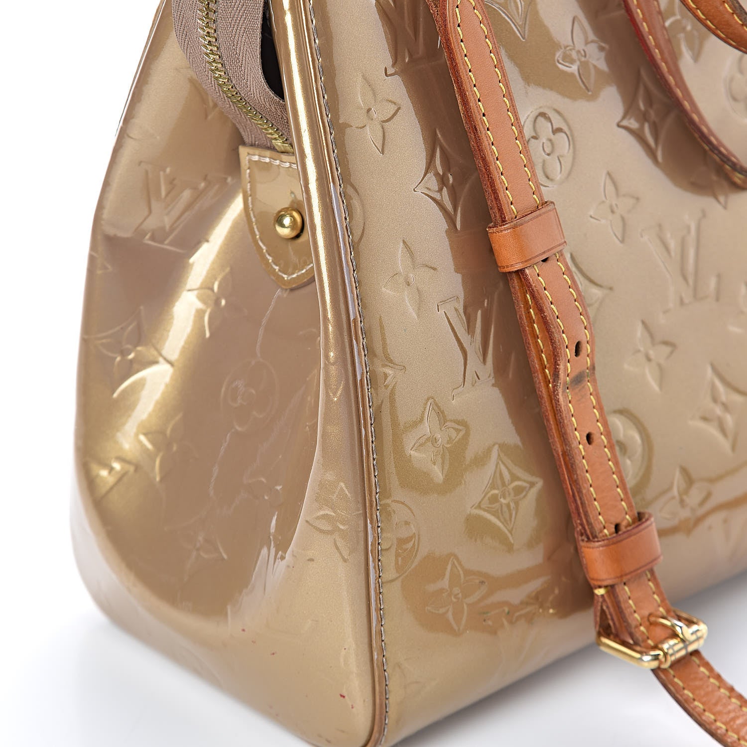 Louis Vuitton Vernis Brea MM Beige Poudre 10 of 14