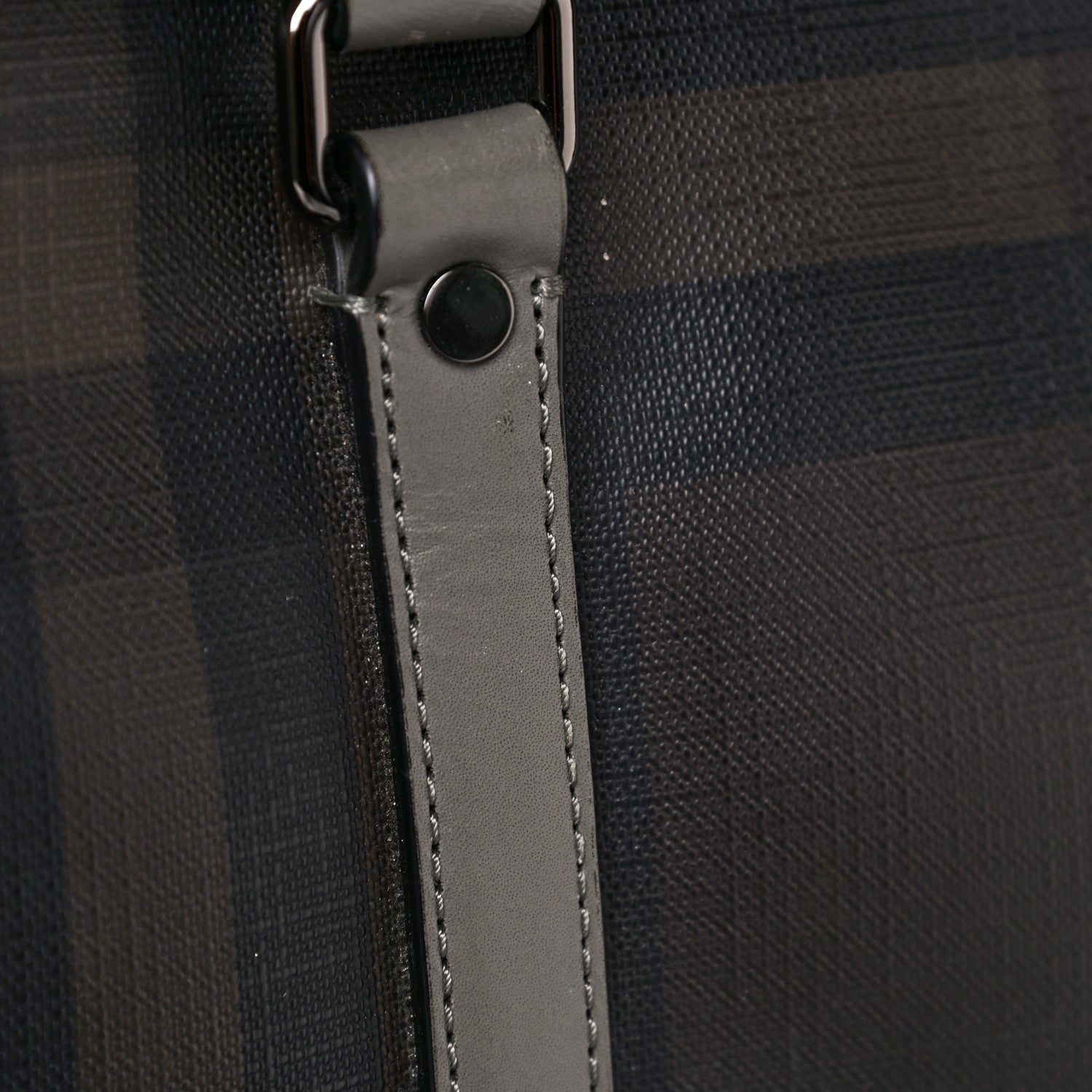 Burberry London Smoked Check Large Briefcase Grey 28 of 39