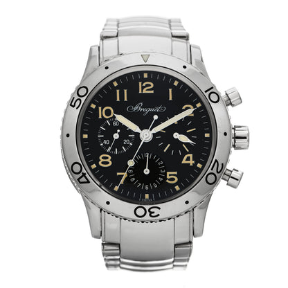 Breguet Stainless Steel 39mm Type XX Aeronavale Chronograph Automatic Watch Black 3800 1 of 5