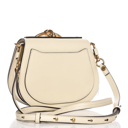 Chloe Calfskin Suede Small Nile Bracelet Bag Off White 3 of 6