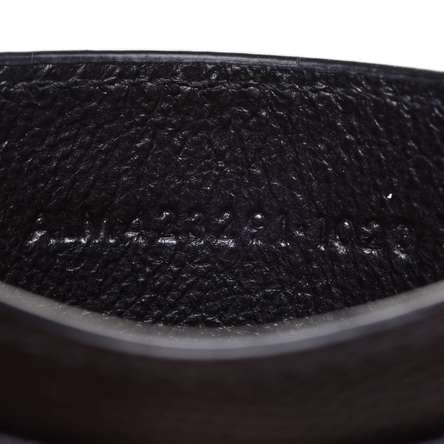 Saint Laurent Grain De Poudre Matelasse Chevron Monogram Credit Card Case Black 7 of 8