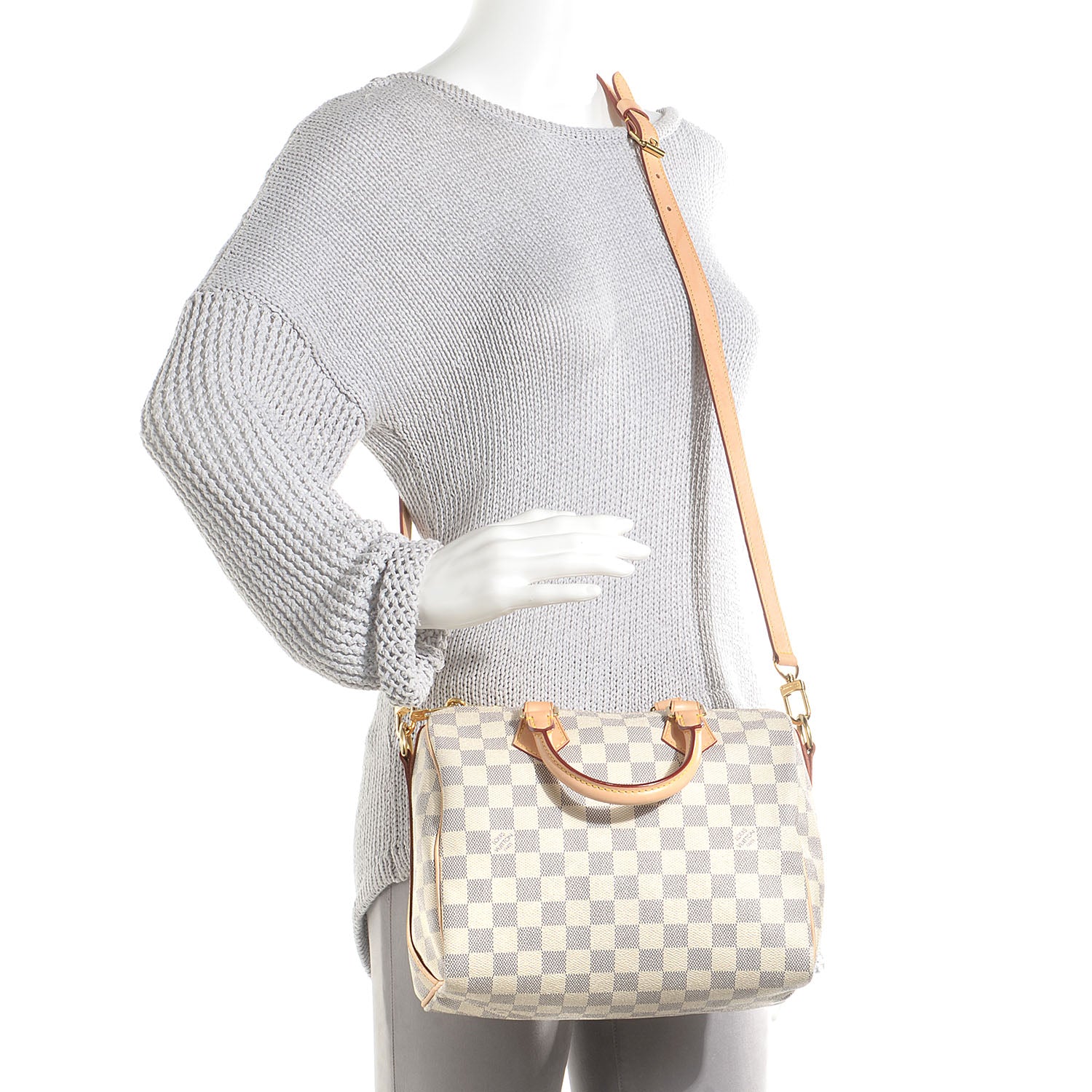 Louis Vuitton Damier Azur Speedy Bandouliere 25 2 of 9