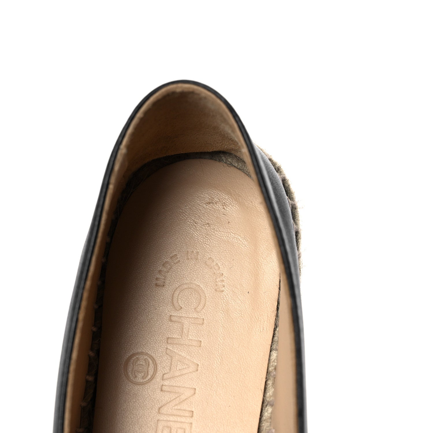 Chanel Lambskin CC Espadrilles 39 Black 8 of 10