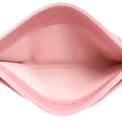 Chanel Iridescent Caviar Quilted Card Holder Rose Pink 4 of 10