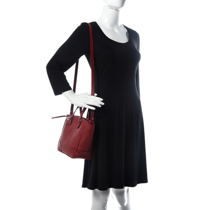 Gucci Microguccissima Small Bree Tote Red 2 of 11