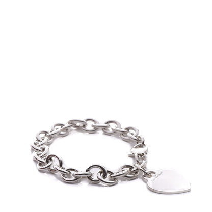 Tiffany Sterling Silver Heart Tag Charm Bracelet 1 of 5