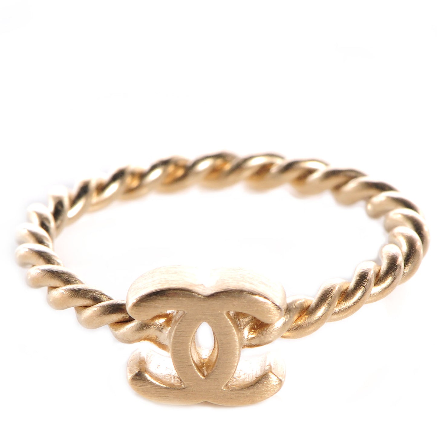 Matte Gold CC Ring 6.75