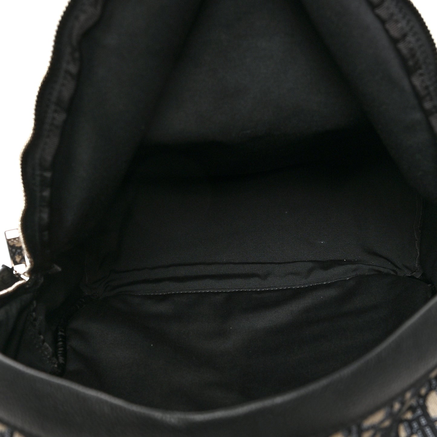 Oblique Calfskin Rider Backpack Beige Black