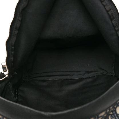 Christian Dior Oblique Calfskin Rider Backpack Beige Black 5 of 12