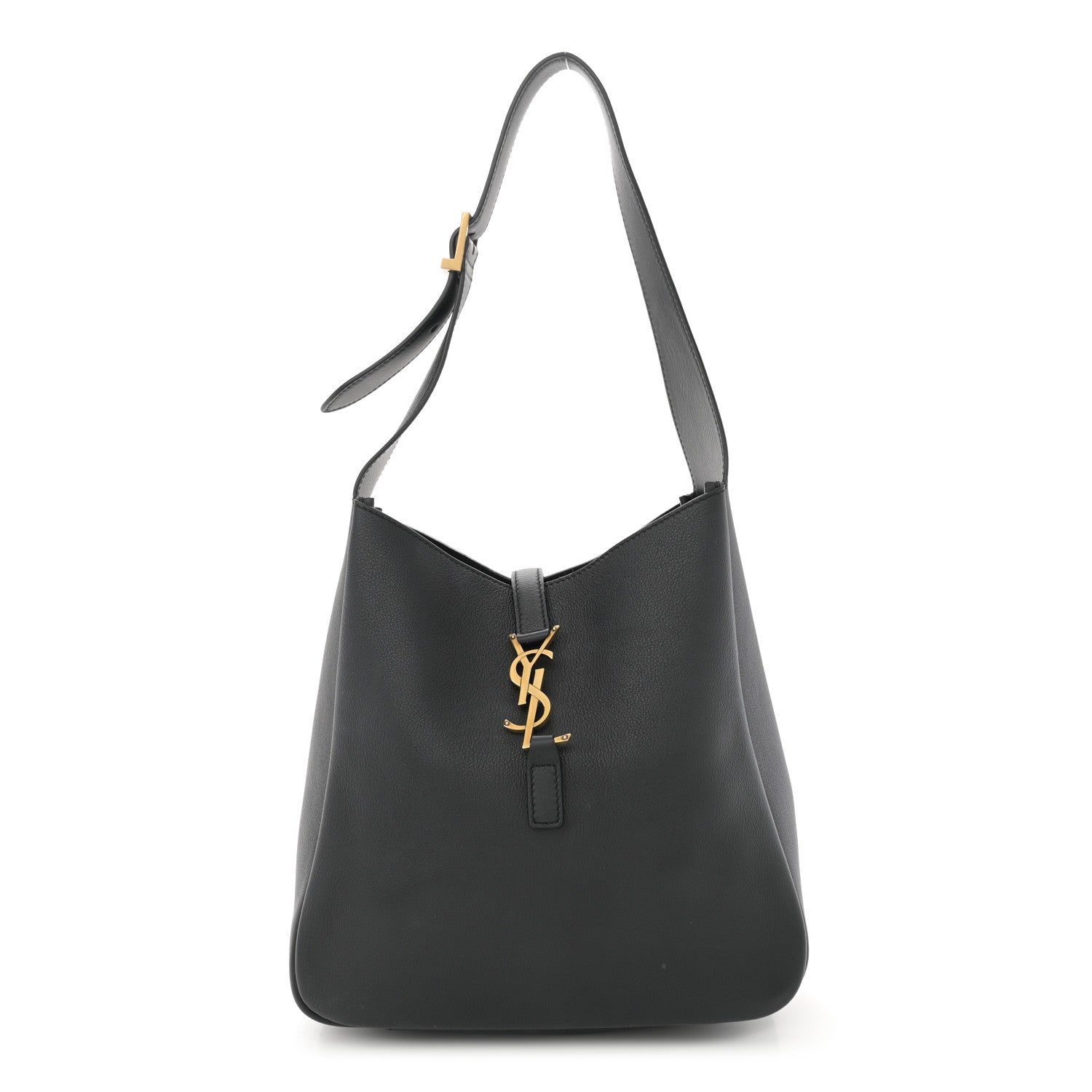 Saint Laurent Smooth Calfskin Small Le 5 A 7 Soft Hobo Black 1 of 11