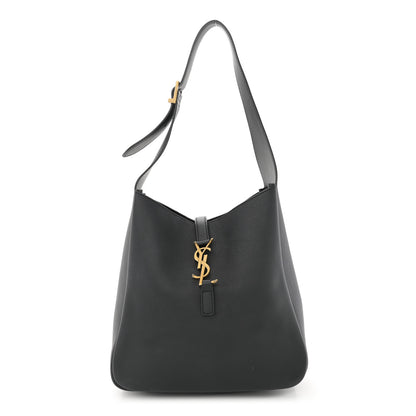 Saint Laurent Smooth Calfskin Small Le 5 A 7 Soft Hobo Black 1 of 11