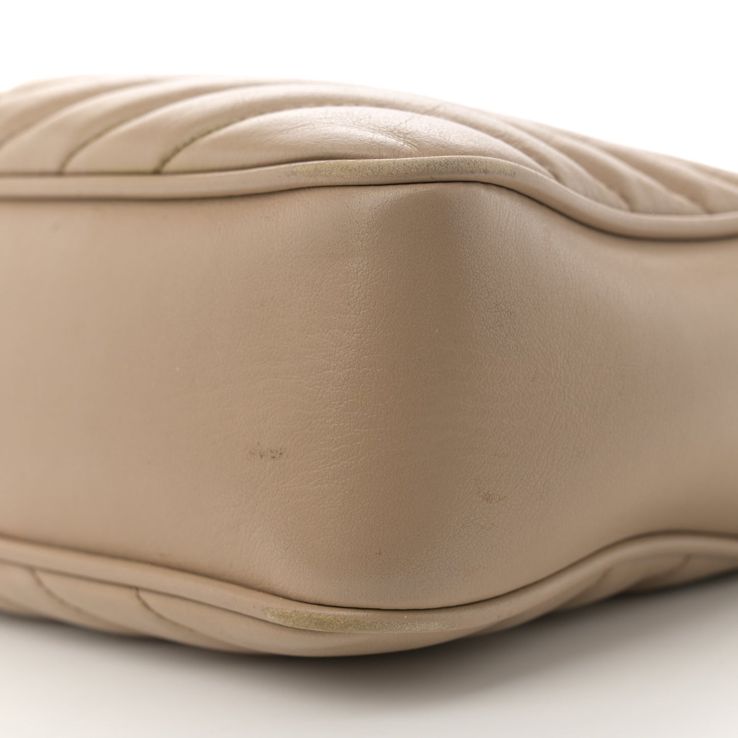 Calfskin Matelasse Monogram Lou Camera Bag Dark Beige