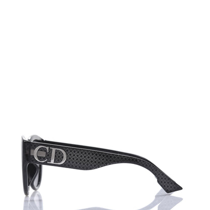 Christian Dior Acetate Cannage DDiorF Cat Eye Sunglasses Black 3 of 11