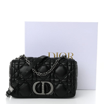 Christian Dior Calfskin Macrocannage Medium Caro Bag Black 11 of 11
