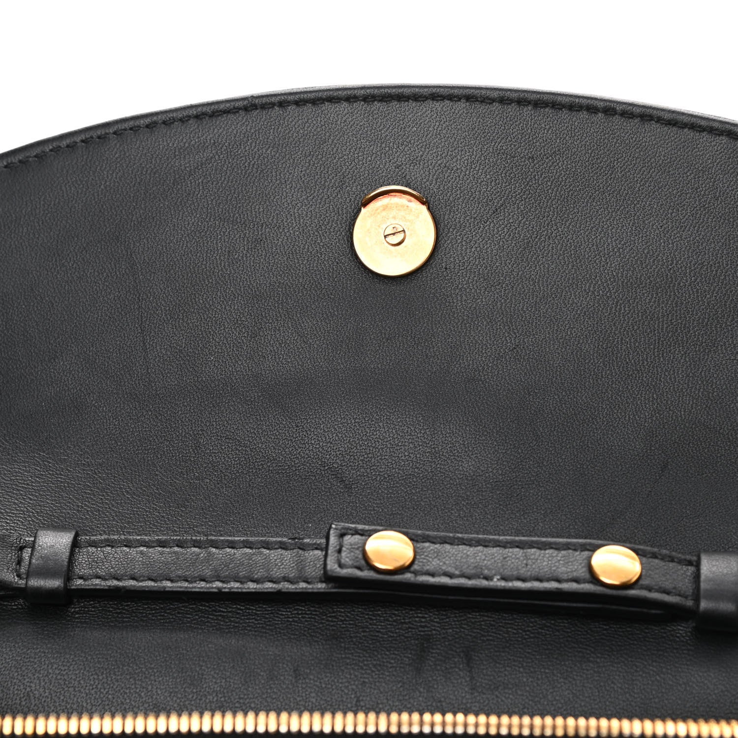 Balenciaga Shiny Goatskin Logo Embossed BB Wallet On Chain Black 11 of 15