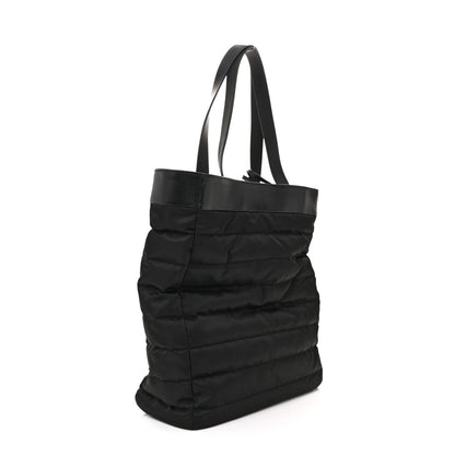 Chanel Nylon Calfskin CC Beach Tote Black 4 of 12