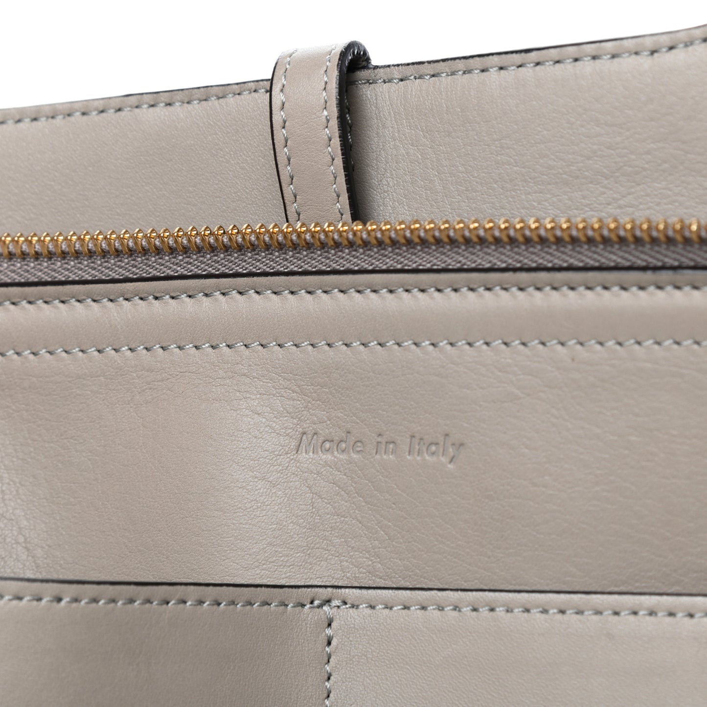 Smooth Calfskin Medium Tri-Fold Bag Souris