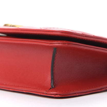 Gucci Calfskin Matelasse GG Marmont Mini Bag Hibiscus Red 7 of 10