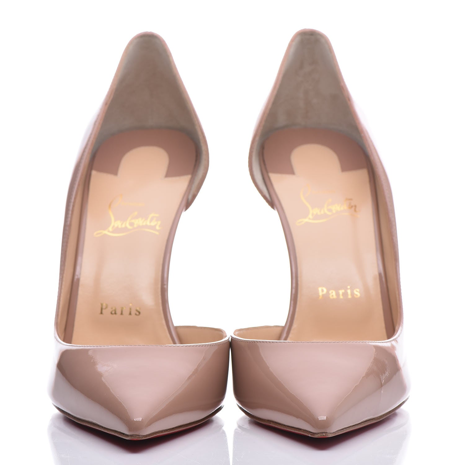 Christian Louboutin Patent Iriza 100 Pumps 40 Nude 2 of 10