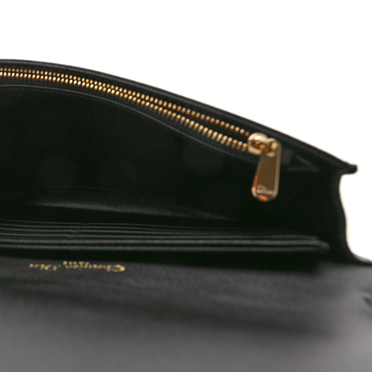 Lambskin Cannage Lady Dior Pouch Black