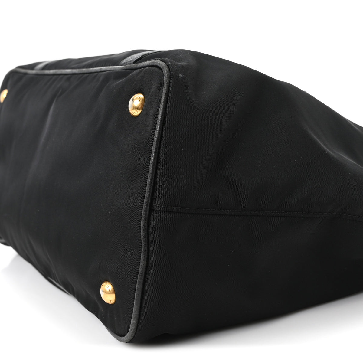 Tessuto Nylon Vitello Daino Tote Black