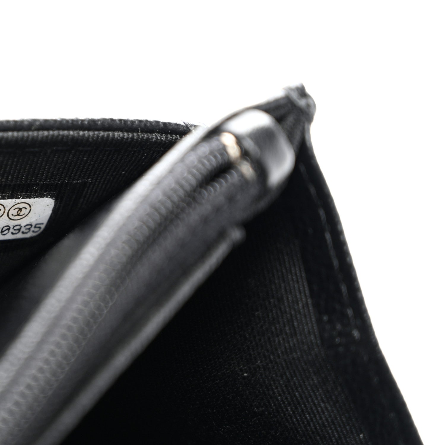Chanel Grained Calfskin Quilted CC Box Wallet On Chain WOC Black 8 of 11
