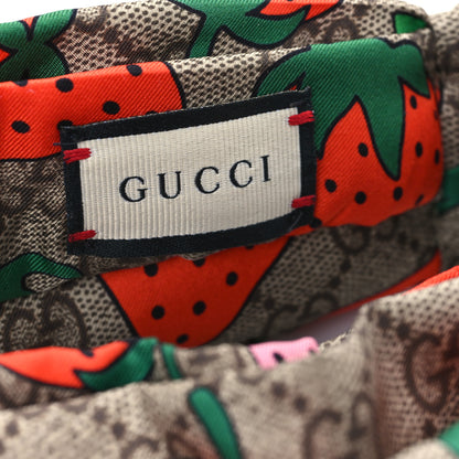 Gucci Silk Monogram Strawberry Print Headband M 4 of 5