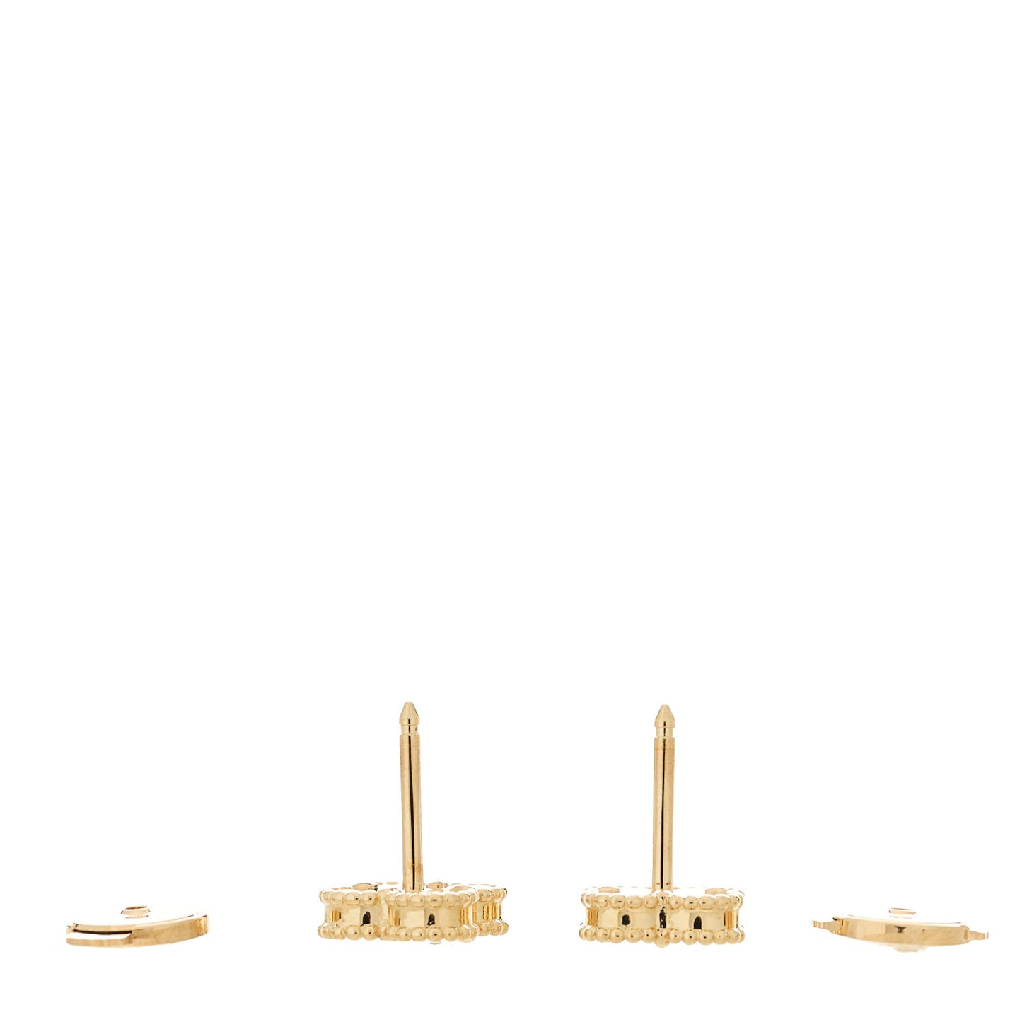 18K Yellow Gold Black Onyx Sweet Alhambra Earrings