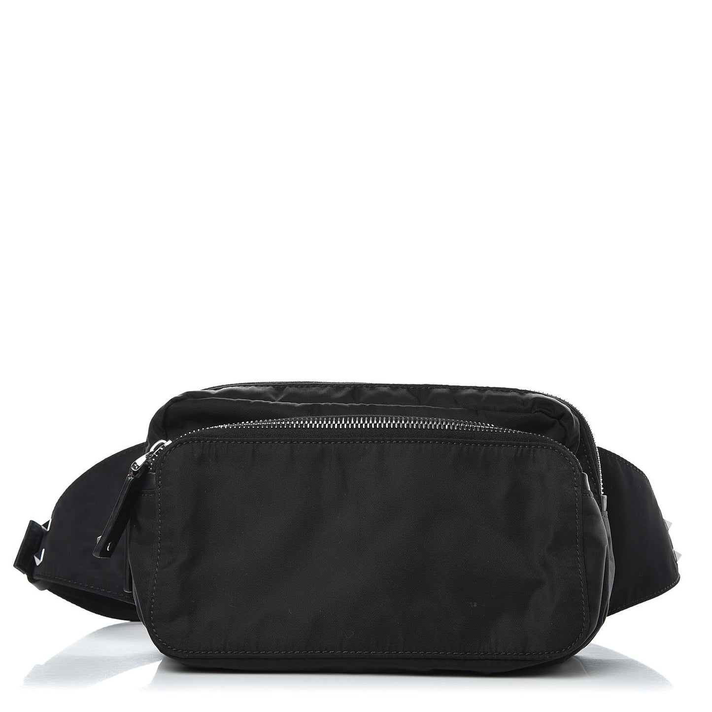 Nylon VLTN Banane Belt Bag Black