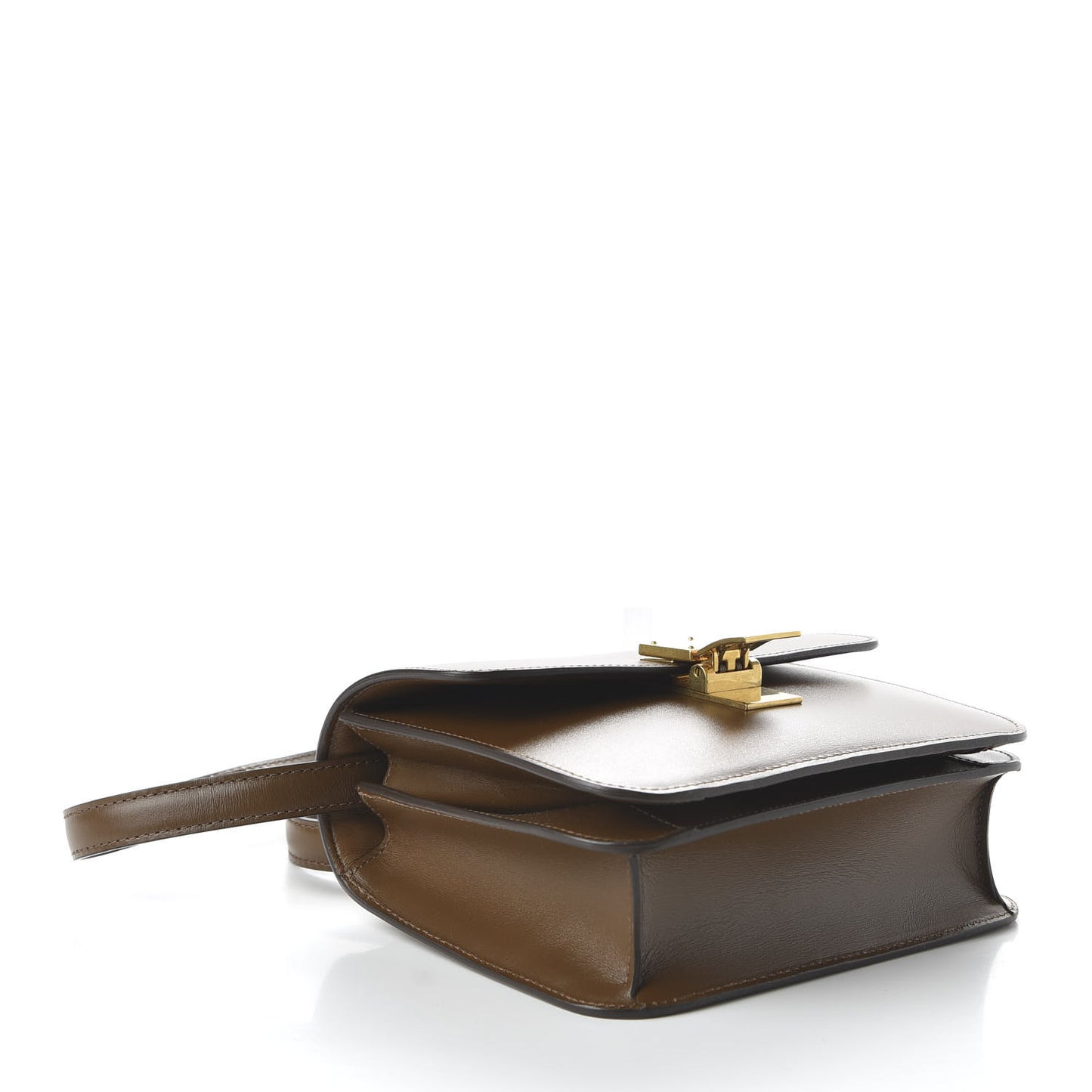 Box Calfskin Teen Classic Box Flap Bag Camel