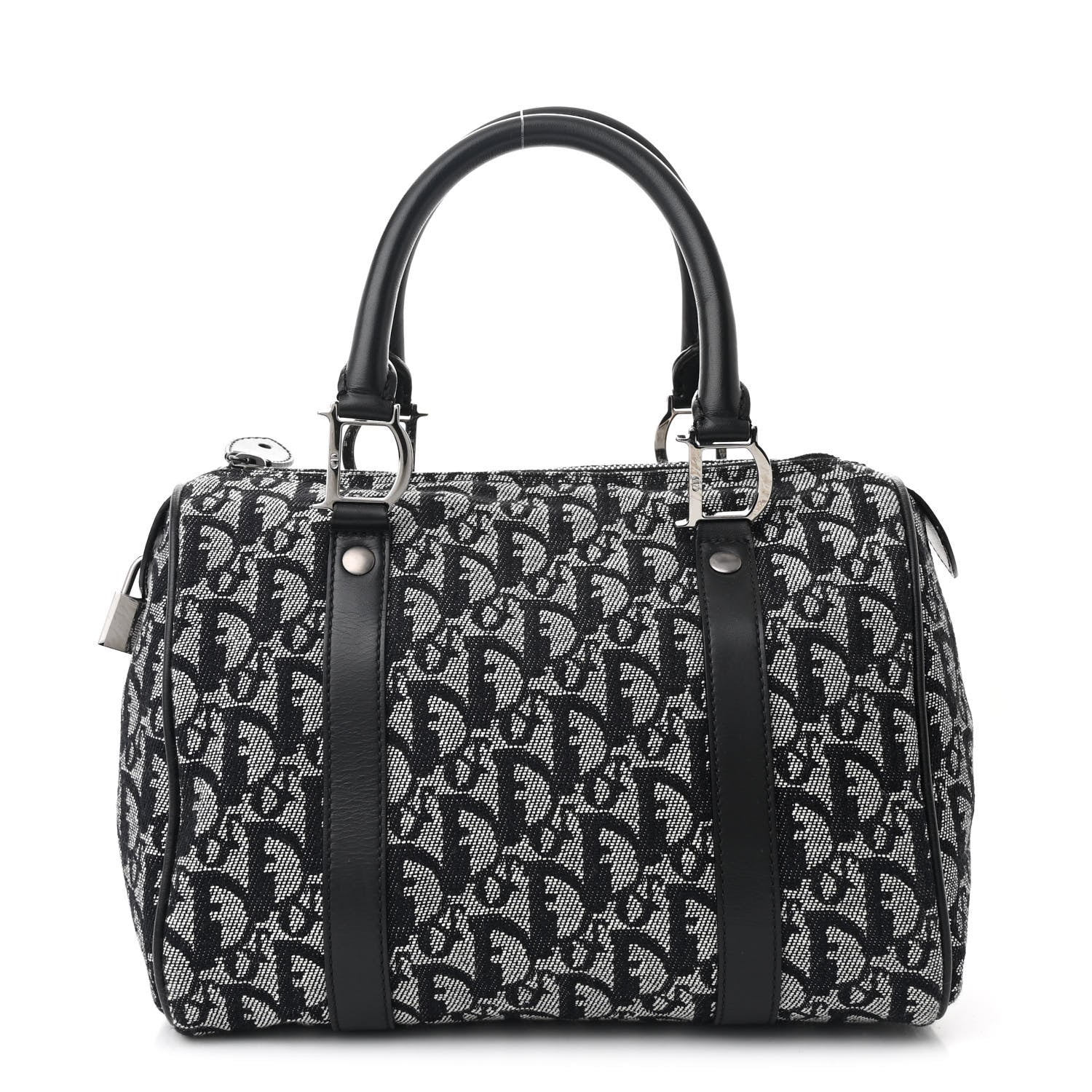 Christian Dior Monogram Boston Black 1 of 11