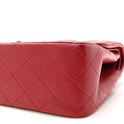 Chanel Caviar Quilted Jumbo Double Flap Red 10 of 10
