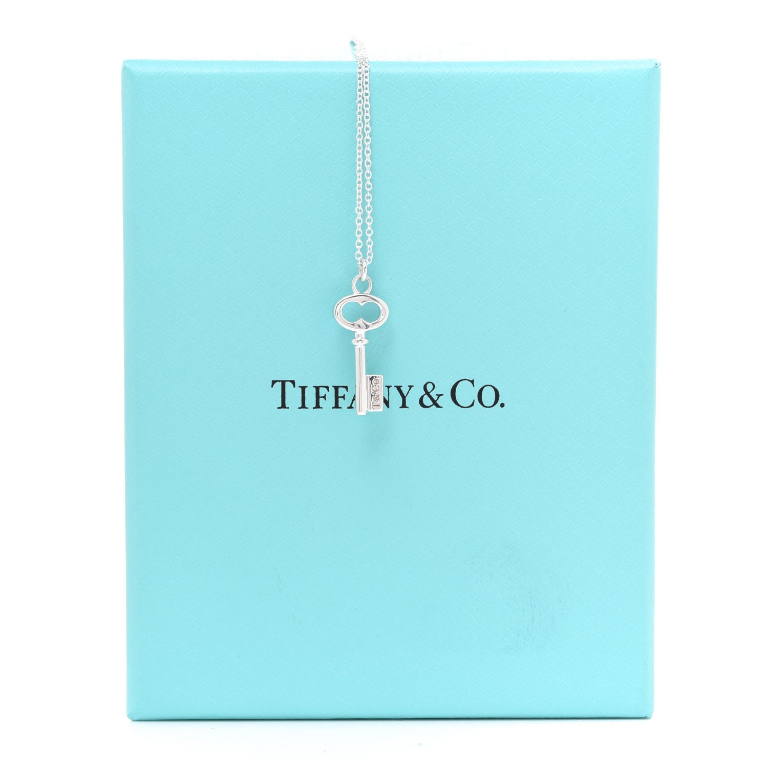 Tiffany Sterling Silver Mini Oval Key Pendant Necklace 6 of 6
