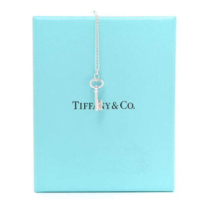 Tiffany Sterling Silver Mini Oval Key Pendant Necklace 6 of 6
