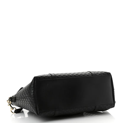 Gucci Soft Microguccissima Small Zippered Satchel Black 4 of 10