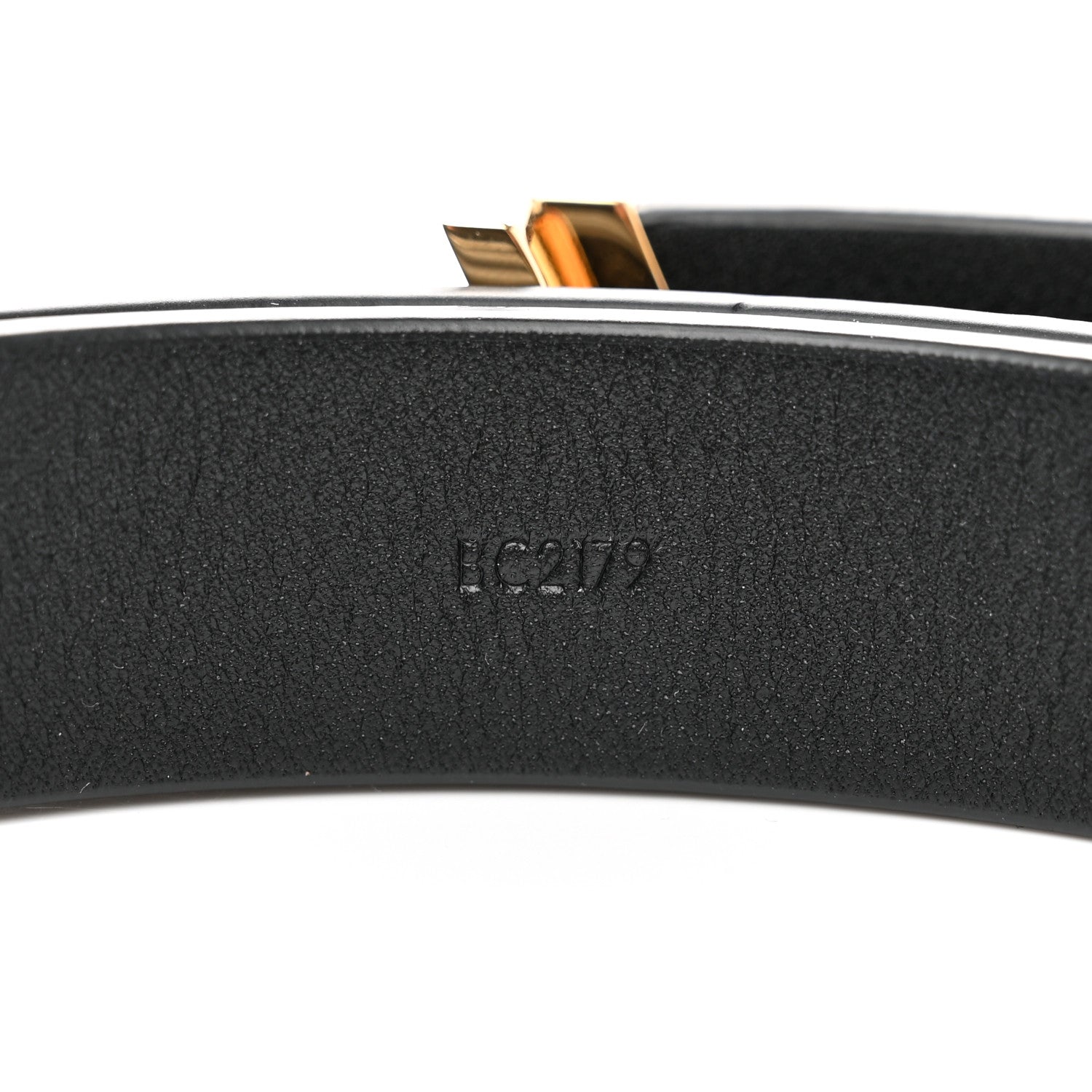 Louis Vuitton Calfskin Embossed 20MM LV Initiales Belt 70 28 Black 3 of 5