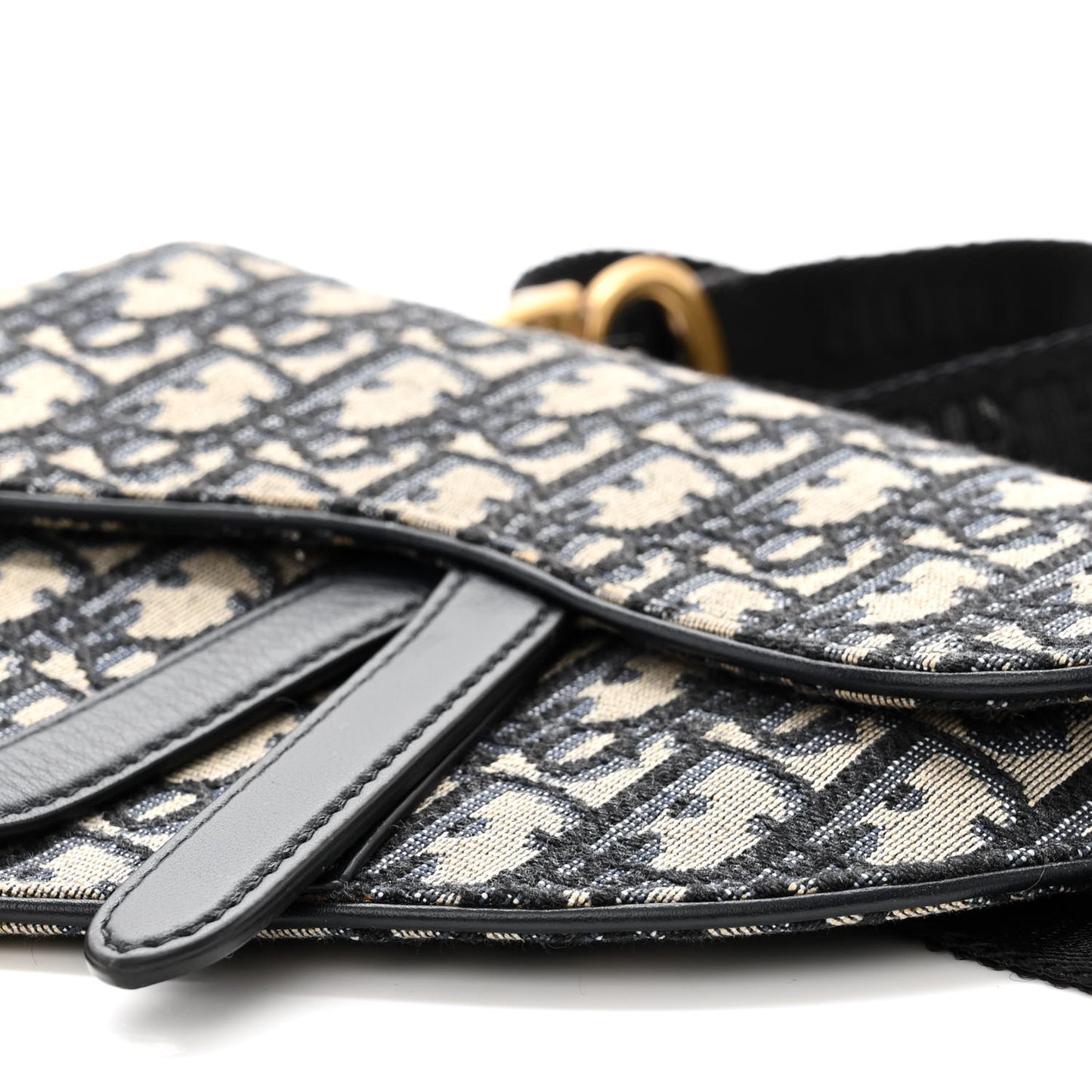 Oblique Saddle Belt Pouch Blue