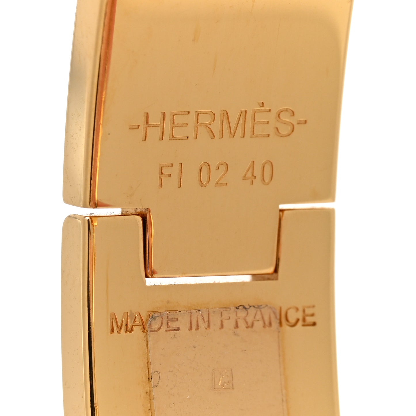 Enamel Narrow Clic Clac H Bracelet PM Black