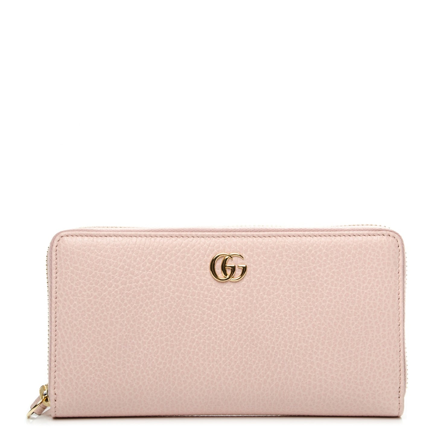 Dollar Calfskin GG Marmont Zip Around Wallet Perfect Pink